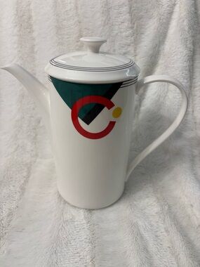 Vintage Mcm retro mikasa maxima porcelain coffee/teapot holds 5 1/2 cups